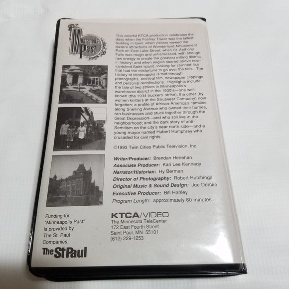 Minneapolis Past VHS 1993 Twin Cities Public Television Documentary KTCA/Video - Picture 3 of 5